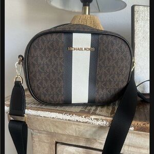 Michael Kors Brown and Black Crossbody Bag